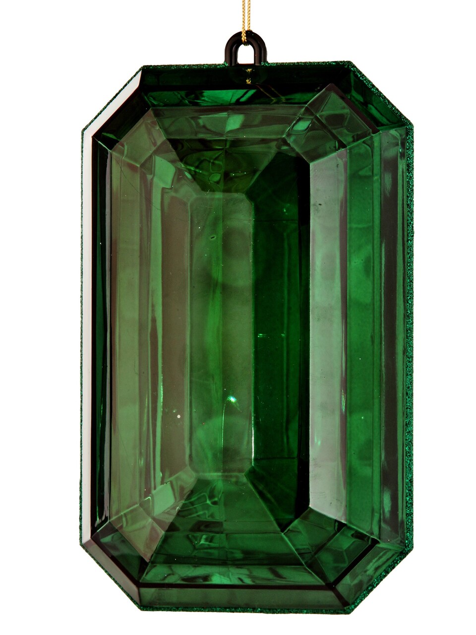 MTX67416 9" Acrylic Emerald Cut Precious Gem Ornament - Choose from Stunning Colors